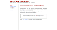Desktop Screenshot of mediasinres.net